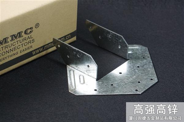 輕鋼連接件-颶風(fēng)卡件-菱形連接件-抗風(fēng)構(gòu)件-龍骨與橫梁連接件-木屋金屬連接件